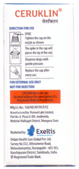 Ceruklin Ear Drops 10Ml
